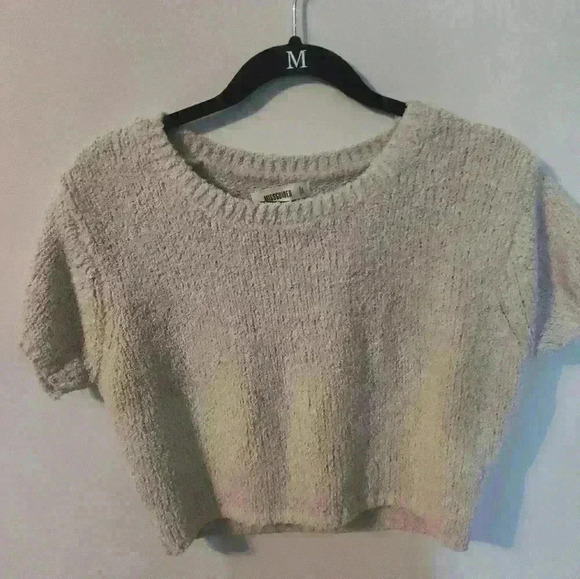 Misguided khaki cropped sweater size 6/8 #91 - Picture 1 of 2